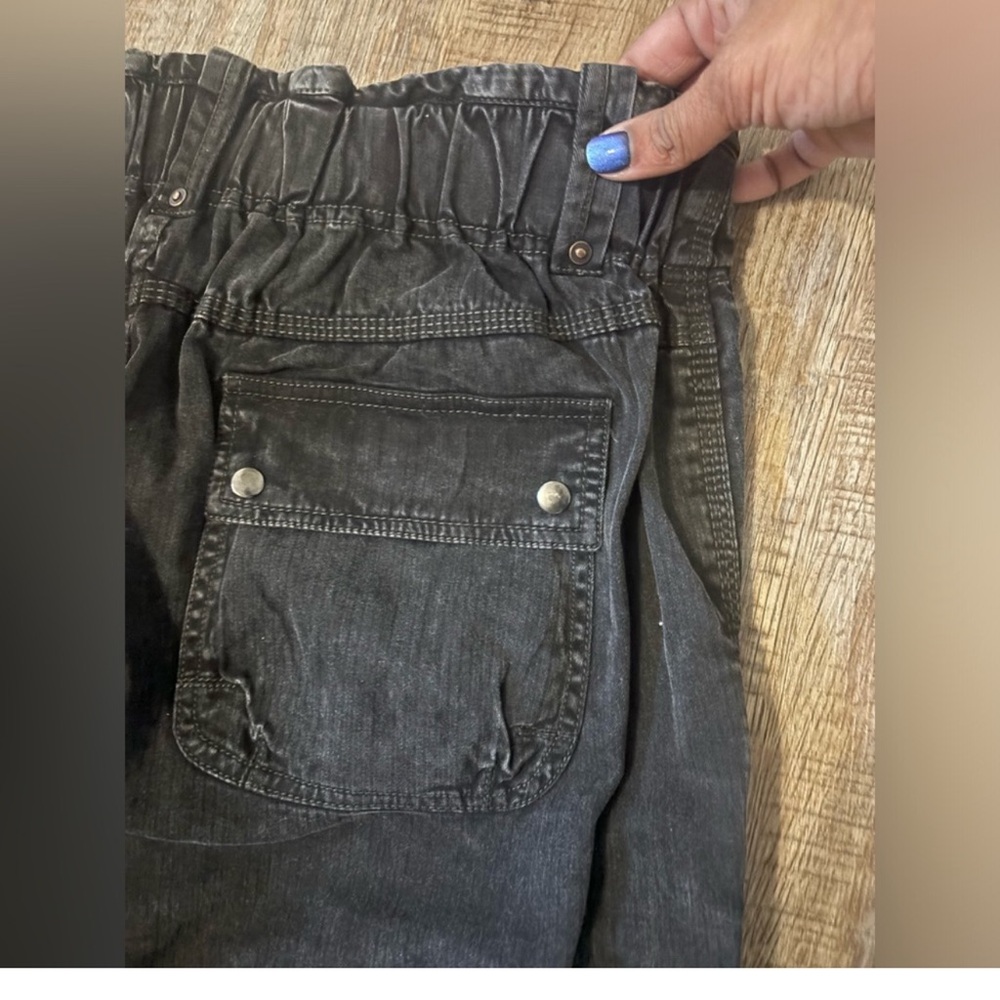 NWOT FREE PEOPLE We The Free Can't Compare Cargo Pants In Black SZ: L - Picture 9 of 11